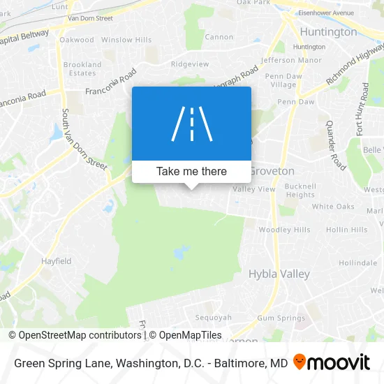 Green Spring Lane map