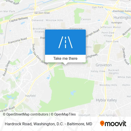 Mapa de Hardrock Road