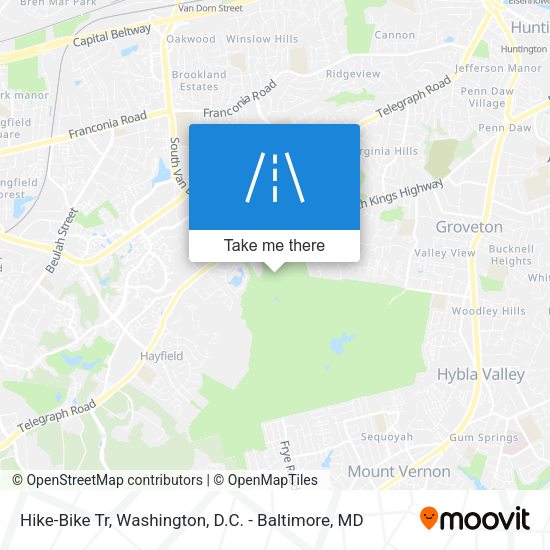 Hike-Bike Tr map