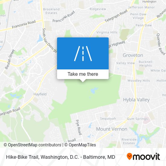 Mapa de Hike-Bike Trail