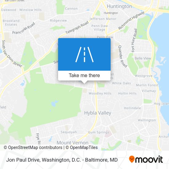 Mapa de Jon Paul Drive