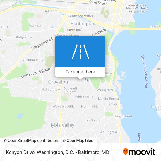 Kenyon Drive map
