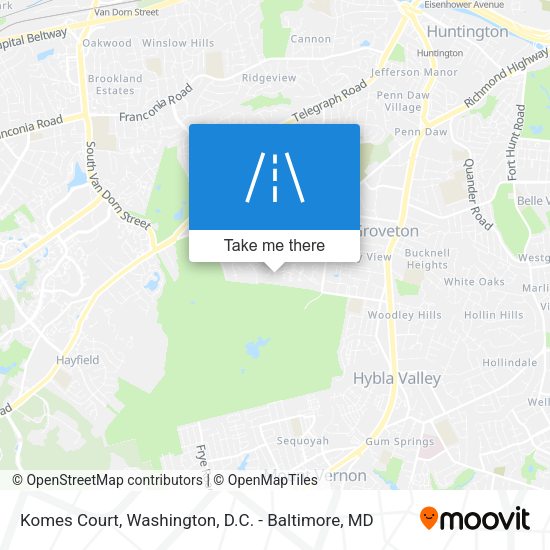 Komes Court map