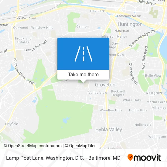 Lamp Post Lane map