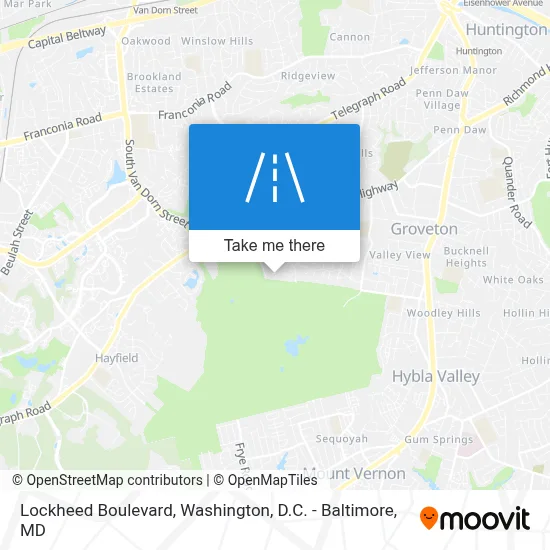 Lockheed Boulevard map