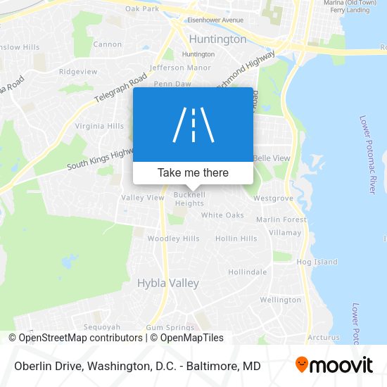 Mapa de Oberlin Drive