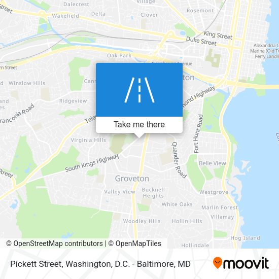 Mapa de Pickett Street