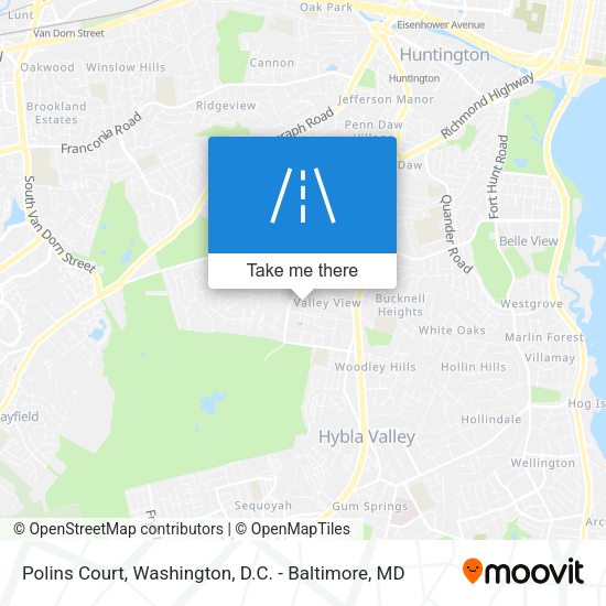Polins Court map