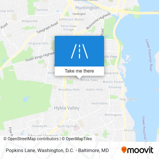 Mapa de Popkins Lane