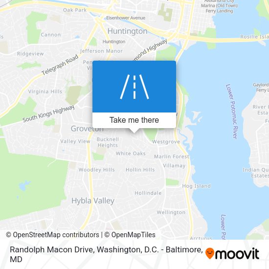 Mapa de Randolph Macon Drive