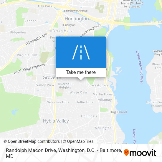 Randolph Macon Drive map