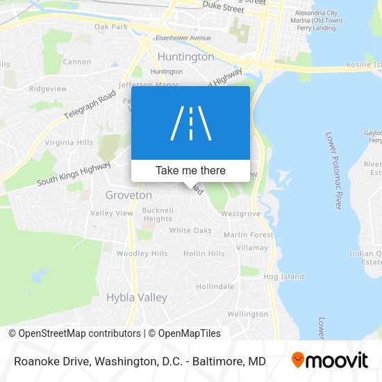 Roanoke Drive map