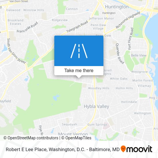 Robert E Lee Place map