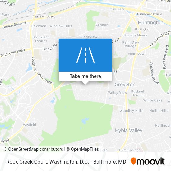 Mapa de Rock Creek Court