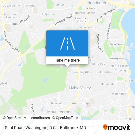 Mapa de Saul Road