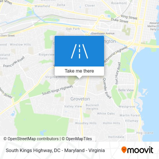 Mapa de South Kings Highway