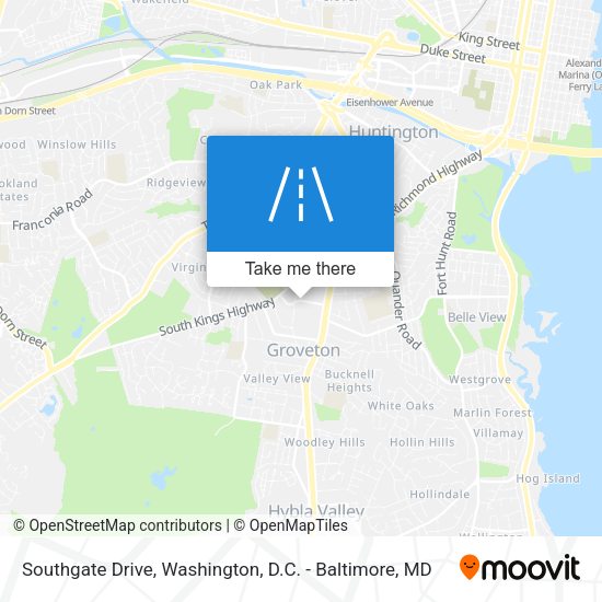Mapa de Southgate Drive
