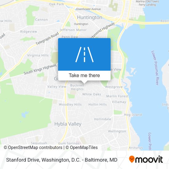 Mapa de Stanford Drive