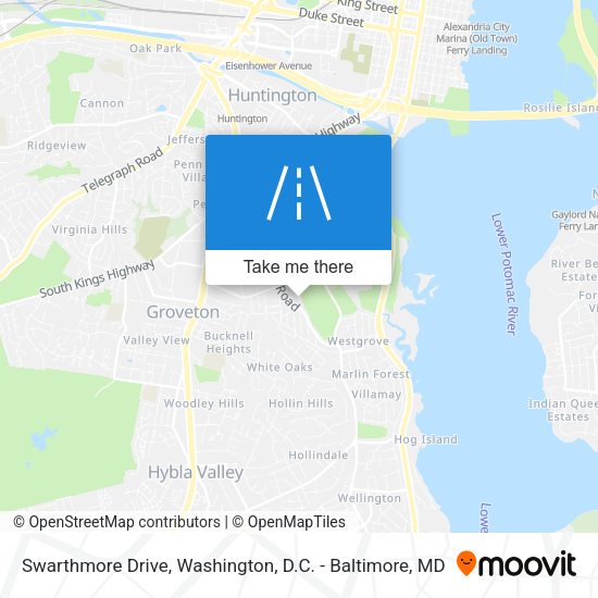 Mapa de Swarthmore Drive