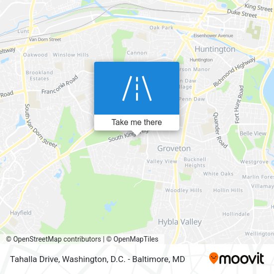 Tahalla Drive map