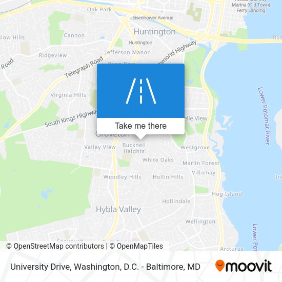 Mapa de University Drive