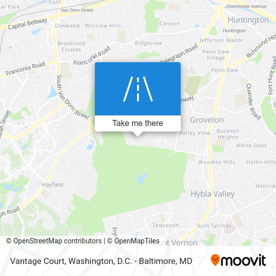 Vantage Court map
