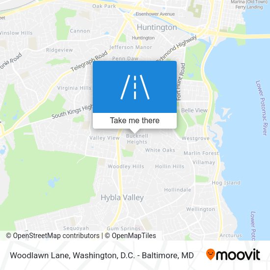 Mapa de Woodlawn Lane