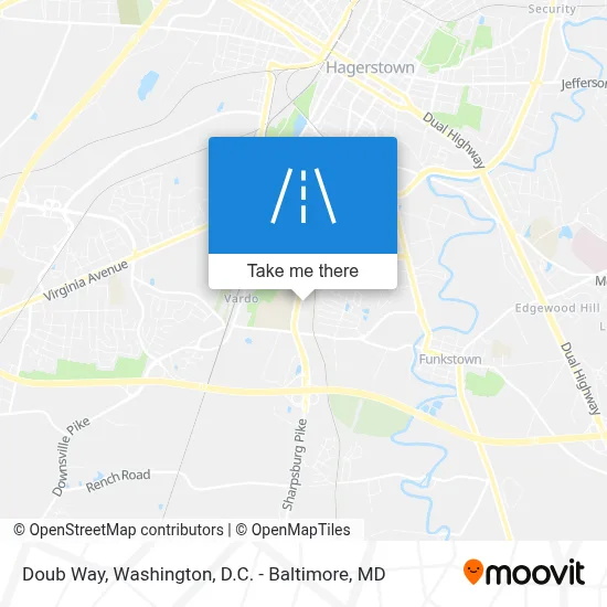 Doub Way map