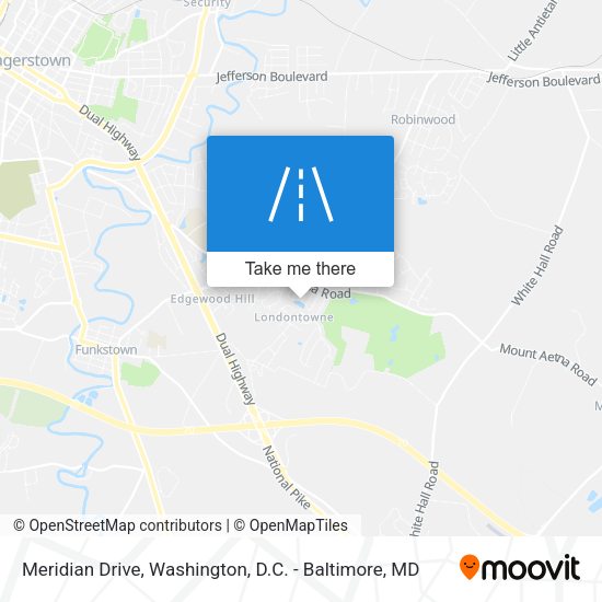 Meridian Drive map