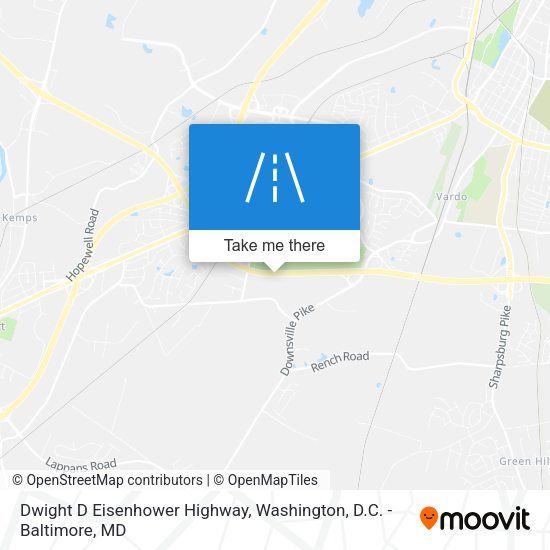 Dwight D Eisenhower Highway map