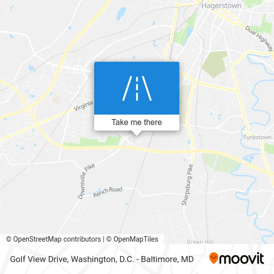 Golf View Drive map