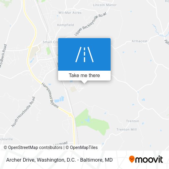 Archer Drive map