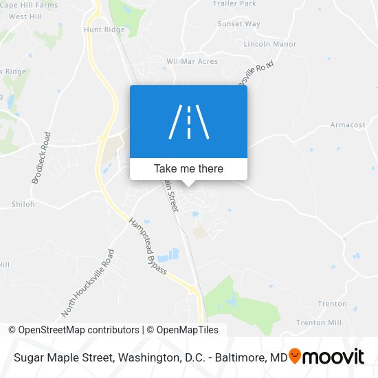 Mapa de Sugar Maple Street