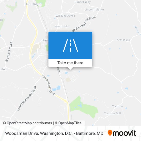 Woodsman Drive map