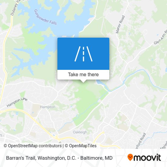 Barran's Trail map