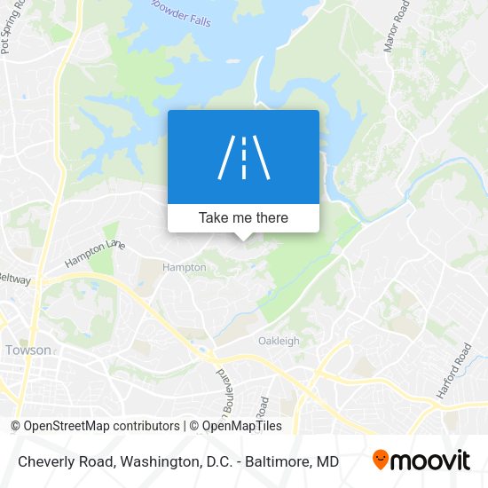 Cheverly Road map