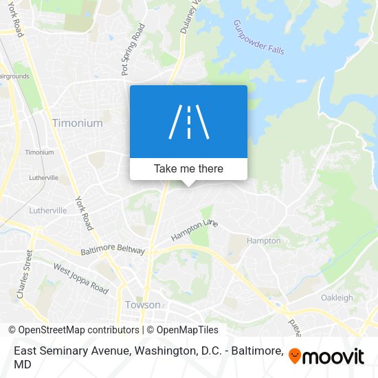 East Seminary Avenue map