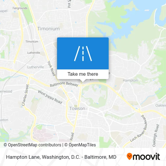 Hampton Lane map