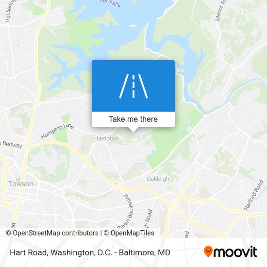 Mapa de Hart Road