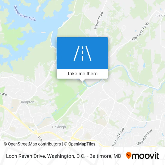 Loch Raven Drive map