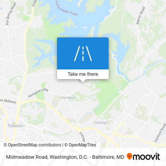 Mapa de Midmeadow Road