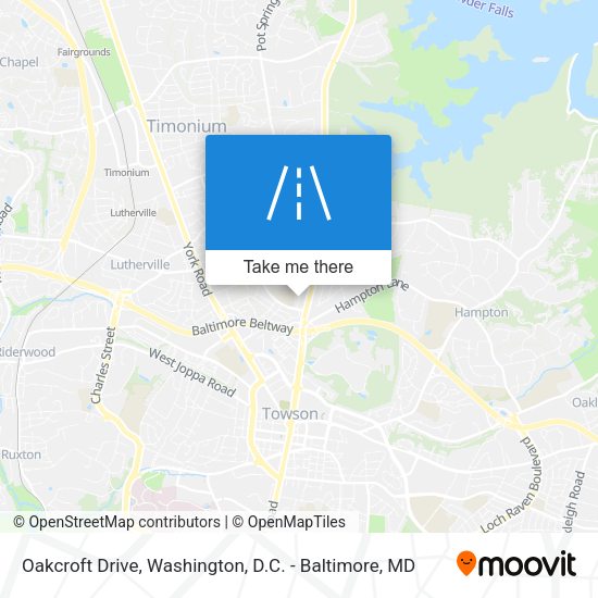 Mapa de Oakcroft Drive