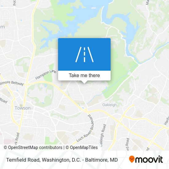 Temfield Road map