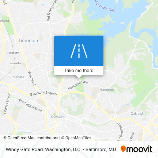 Windy Gate Road map