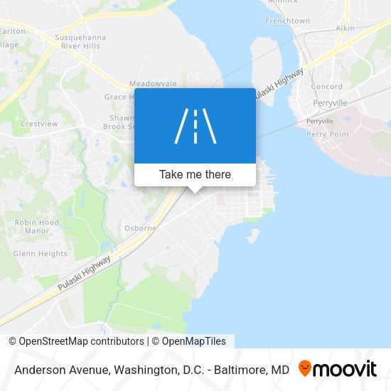 Anderson Avenue map