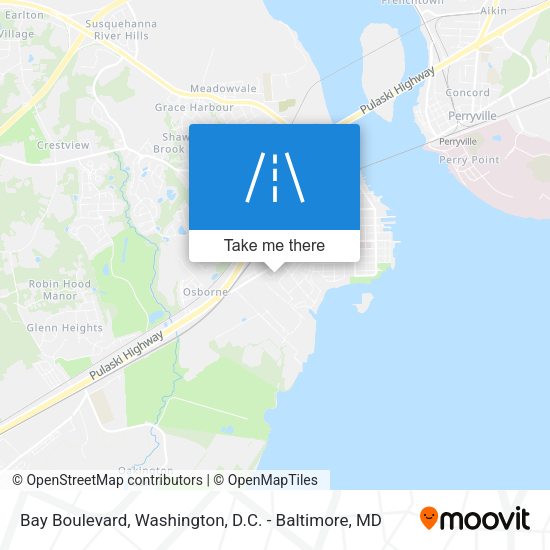 Bay Boulevard map
