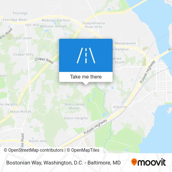 Bostonian Way map