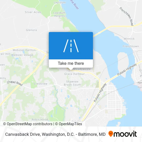 Canvasback Drive map