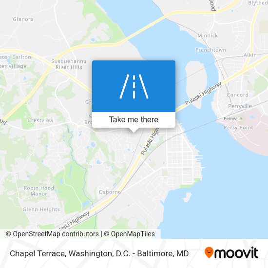 Chapel Terrace map