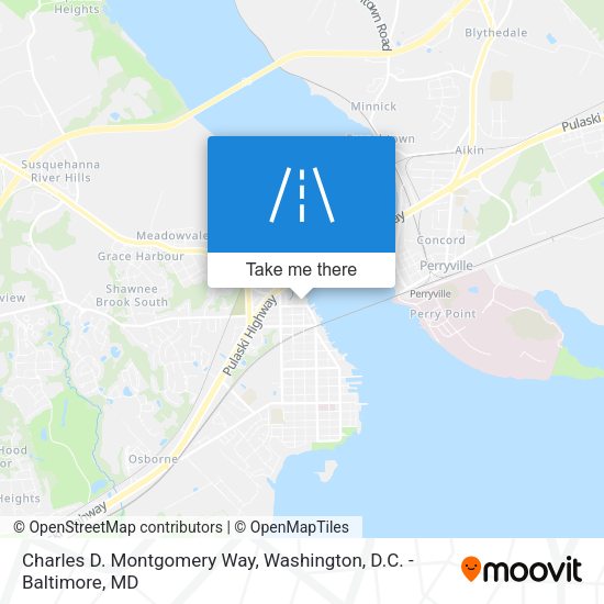 Charles D. Montgomery Way map